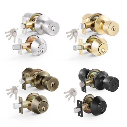 Combo Lockset Tulip Door Knob