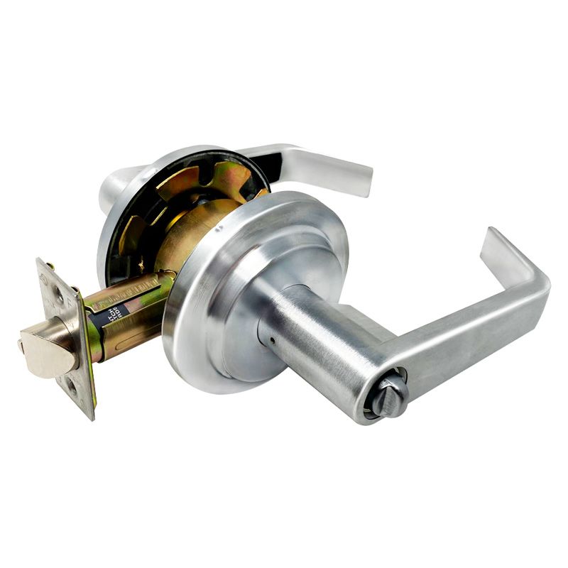 Heavy-Duty Commercial Lockset Satin Chrome