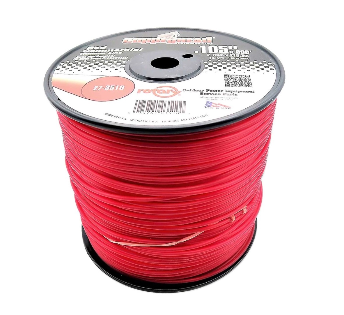 Trimmer Line Red Commercial .105 3lb Spool