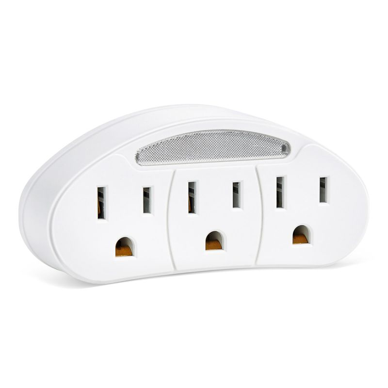 Tap Wall 3 Outlet w/Light