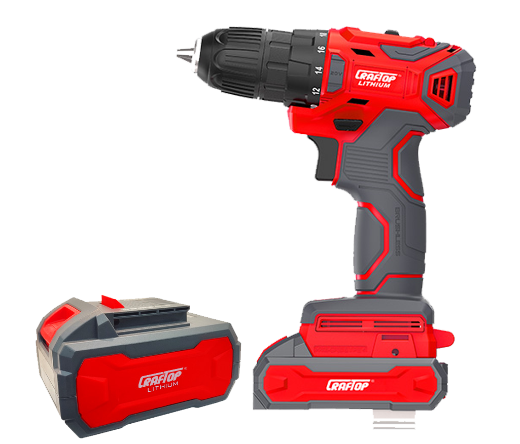 Cordless Drill 20V w/2.0 Ah Battery