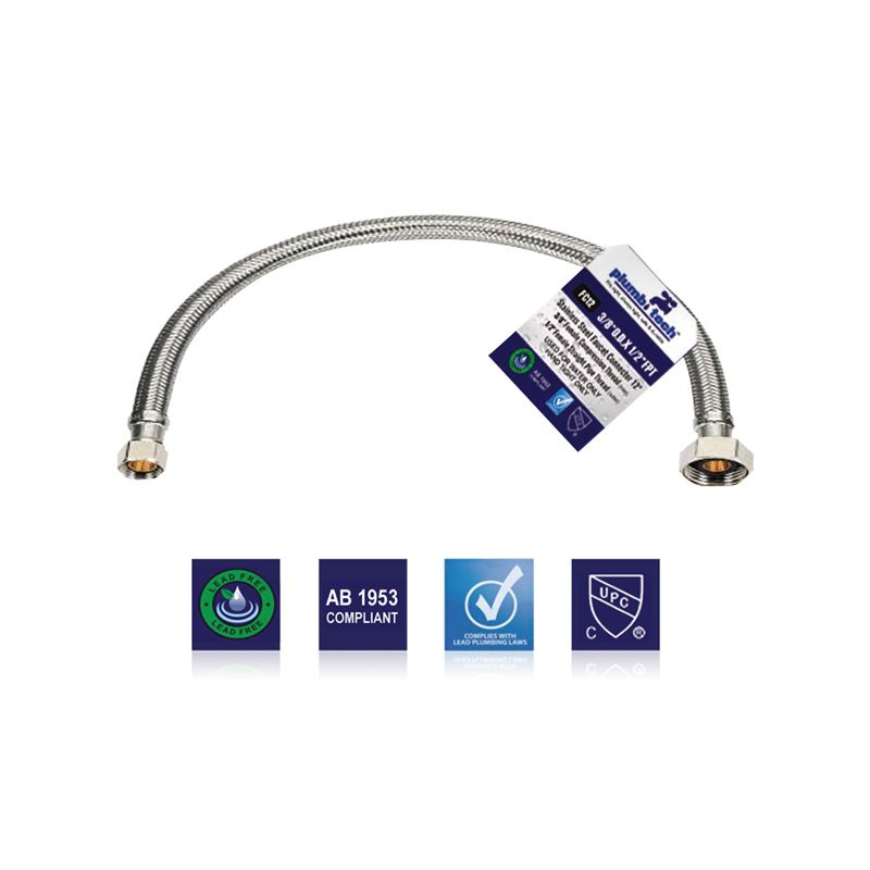 Faucet Supply Line 3/8" x 1/2"