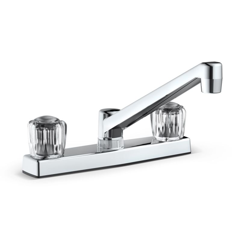 Two Handle Kitchen Faucet Non-Metallic 8"