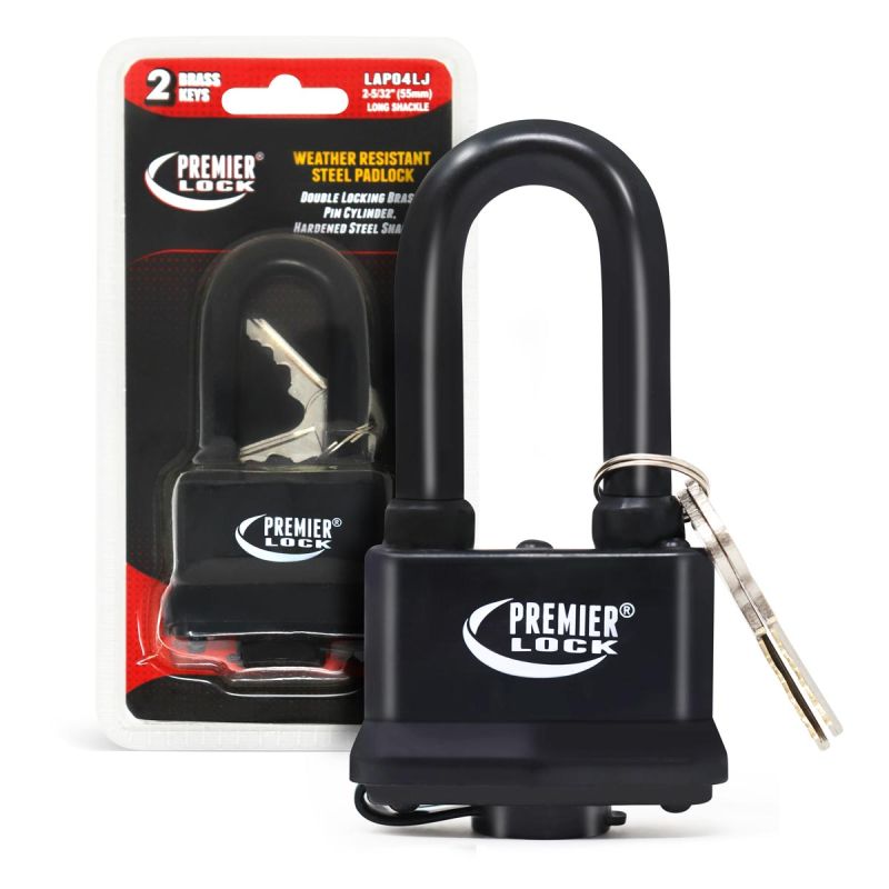 Laminated Padlock Fully Jacketed Black