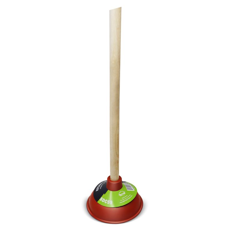 Toilet Plunger 5-3/4" Red Cup