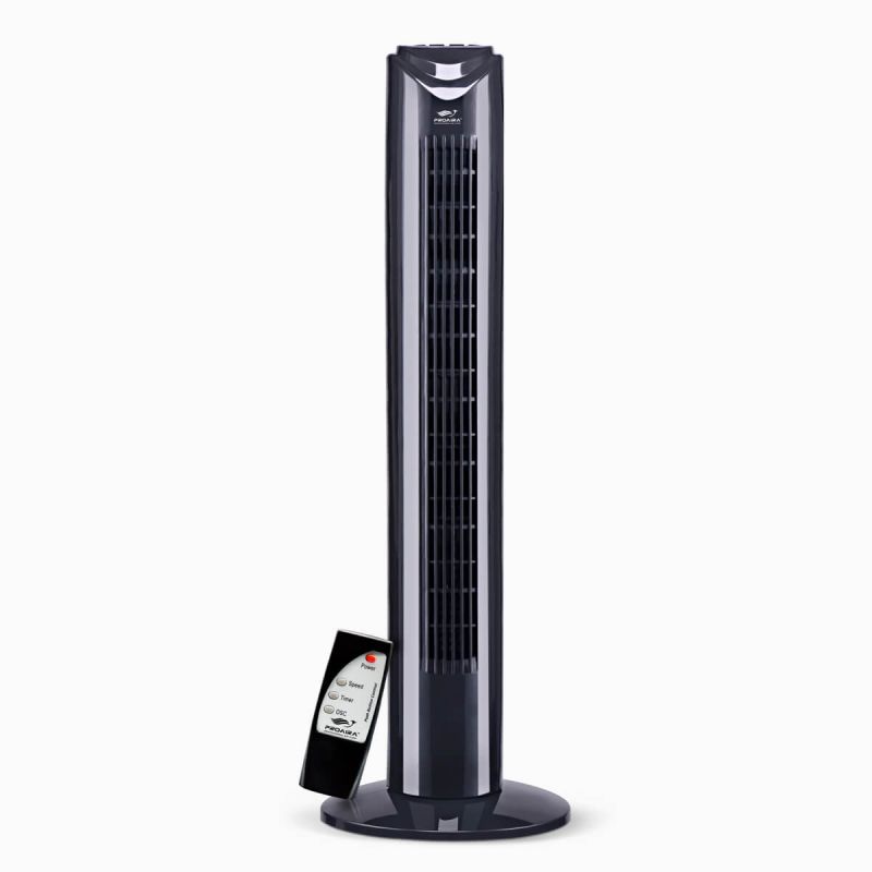 32" Black Oscillating Tower Fan