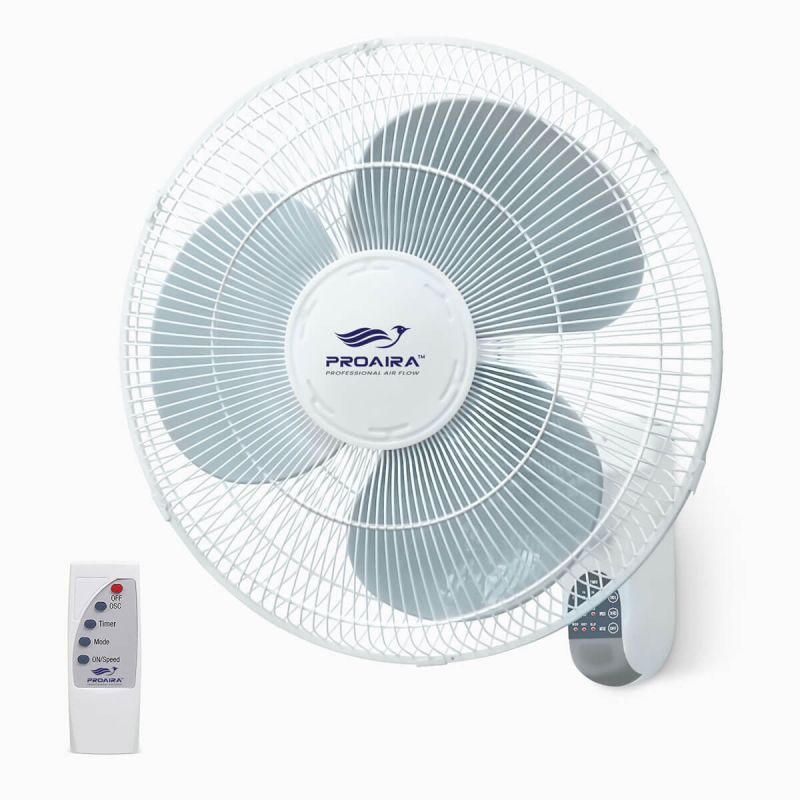 16" Wall-Mount Oscillating Fan w/Remote
