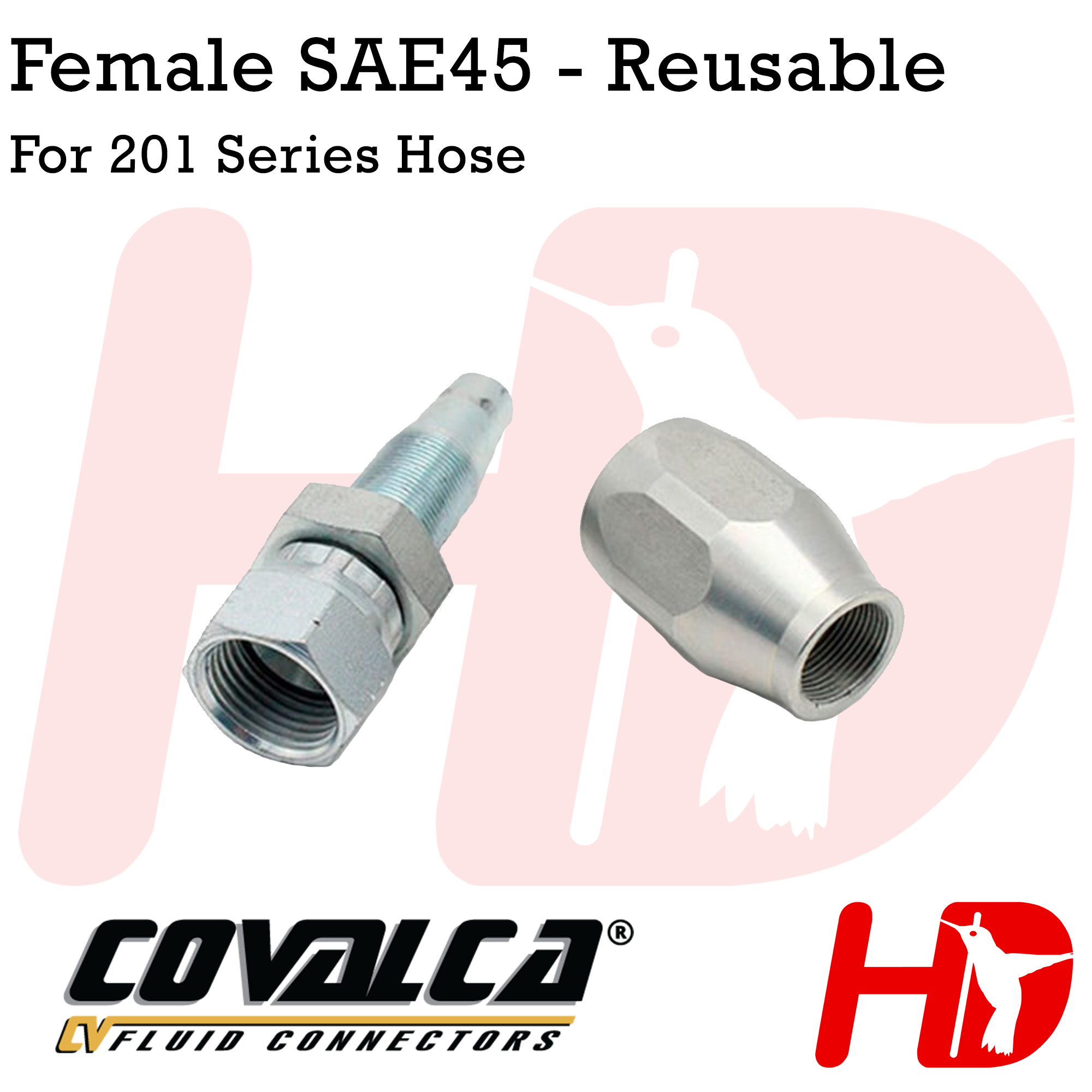 Field Attachable SAE 45° 3/8" x 5/16" ID