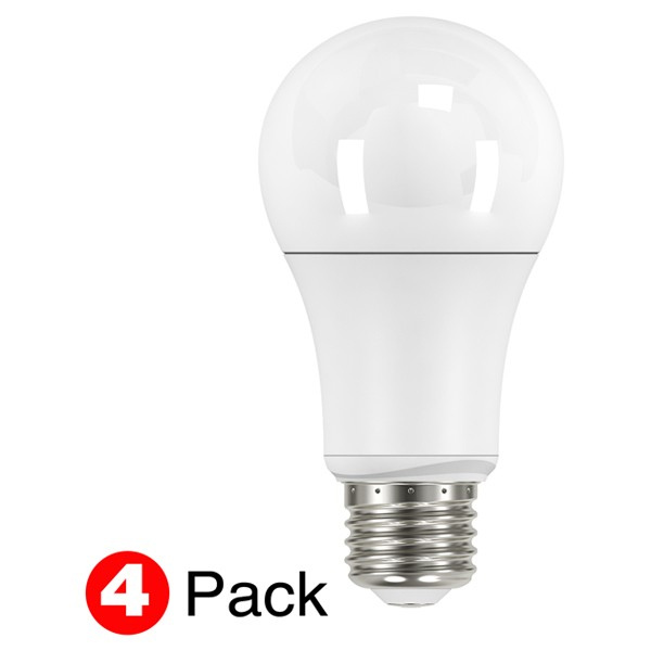 Satco 11W LED A19 Natural Light 5000k Non-Dimmable 4pk