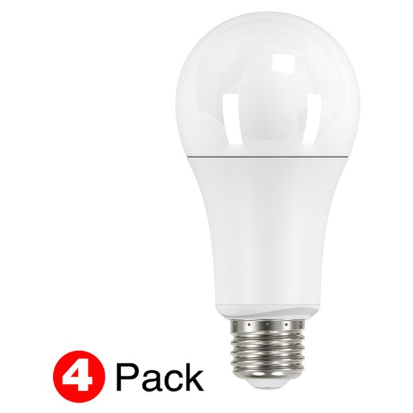 Satco 15W LED A19 Natural Light 5000k Non-Dimmable 4pk