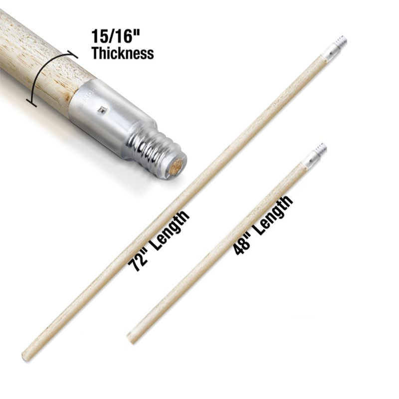Hardwood Extension Pole Metal Tip GTT