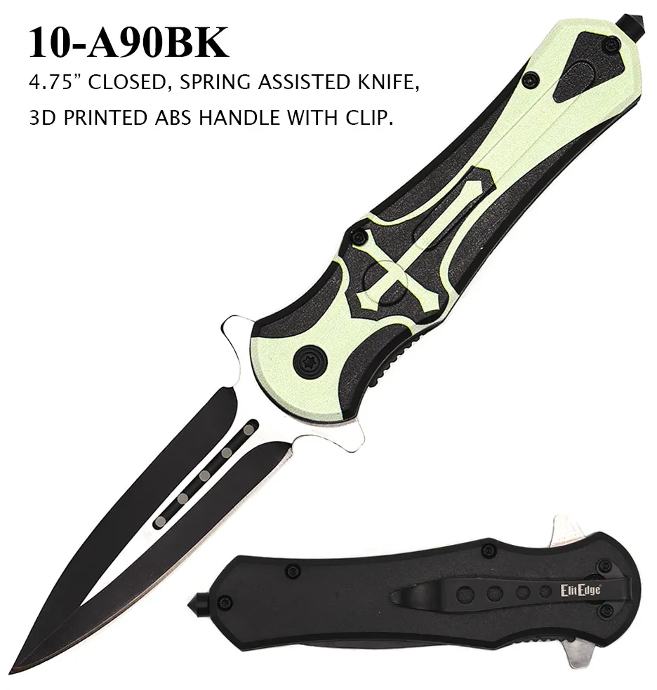 Pocket Knife 3-1/2" Blade Cross Handle