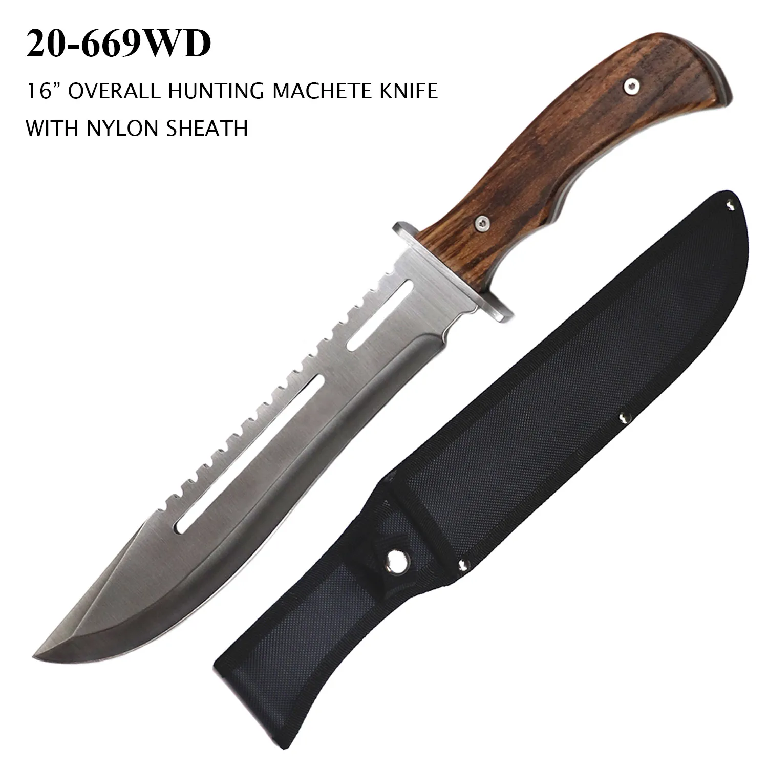 Hunting Bowie Machete Knife 11" Blade w/ Sheath