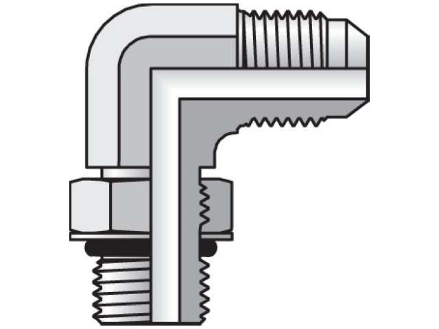 Adapter C5OX - JIC-M x STOR-M 90deg 1/2" x 3/8"