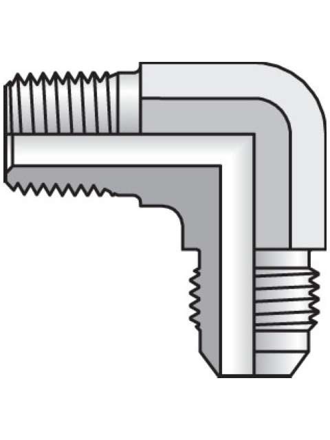 AdapterPK CTX - JIC-M x NPTF-M 90deg 1/2" x 3/4"