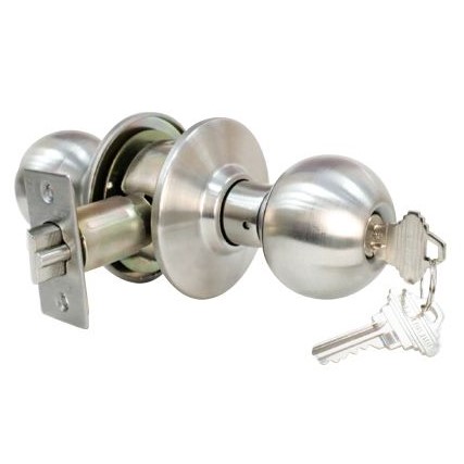 Grade 2 Entry Door Knob Stainless Steel