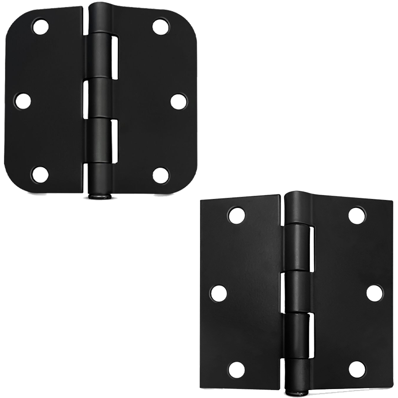 Door Hinge Matte Black 2pk
