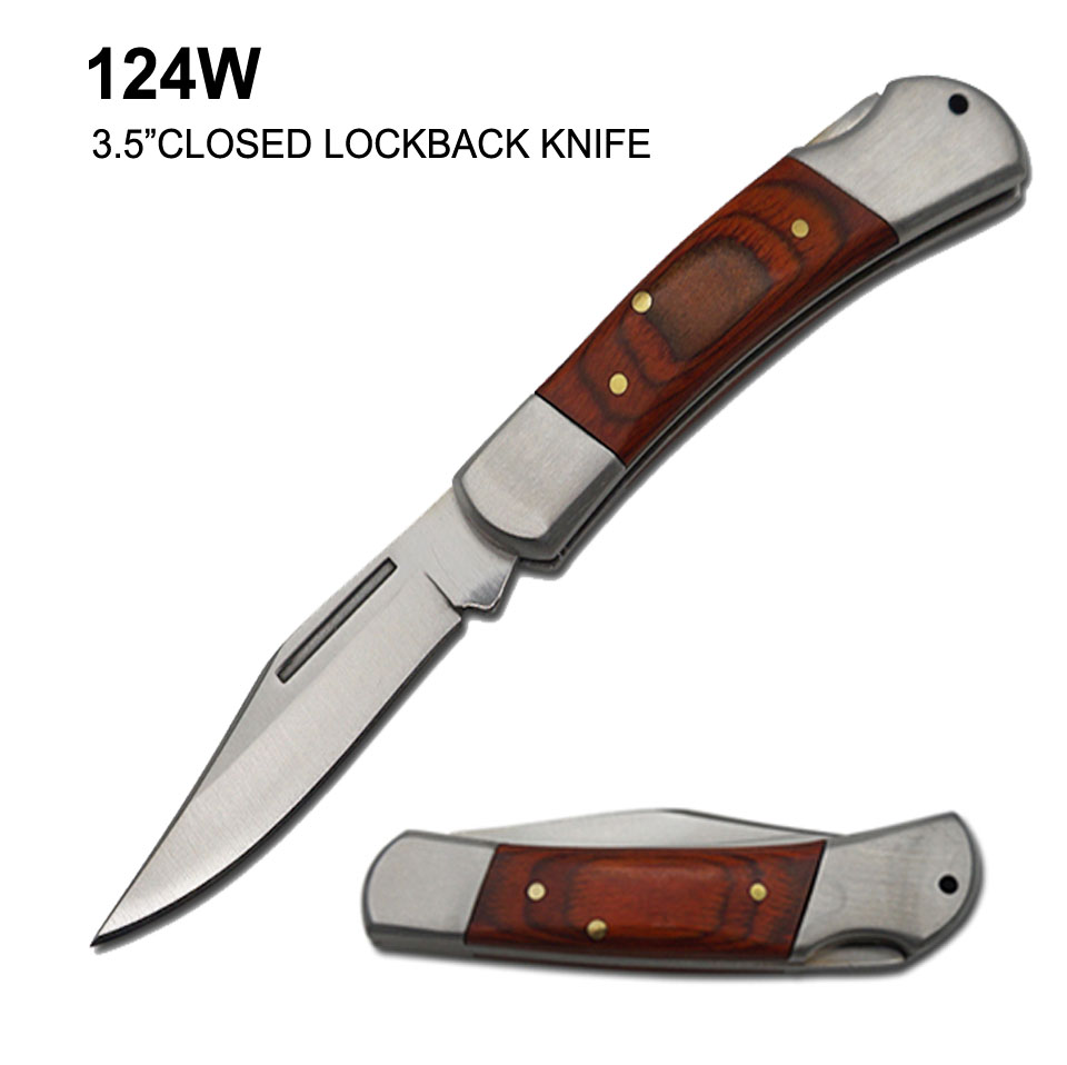 Pocket Knife 3" SS Classic Lockback Wooden Handle